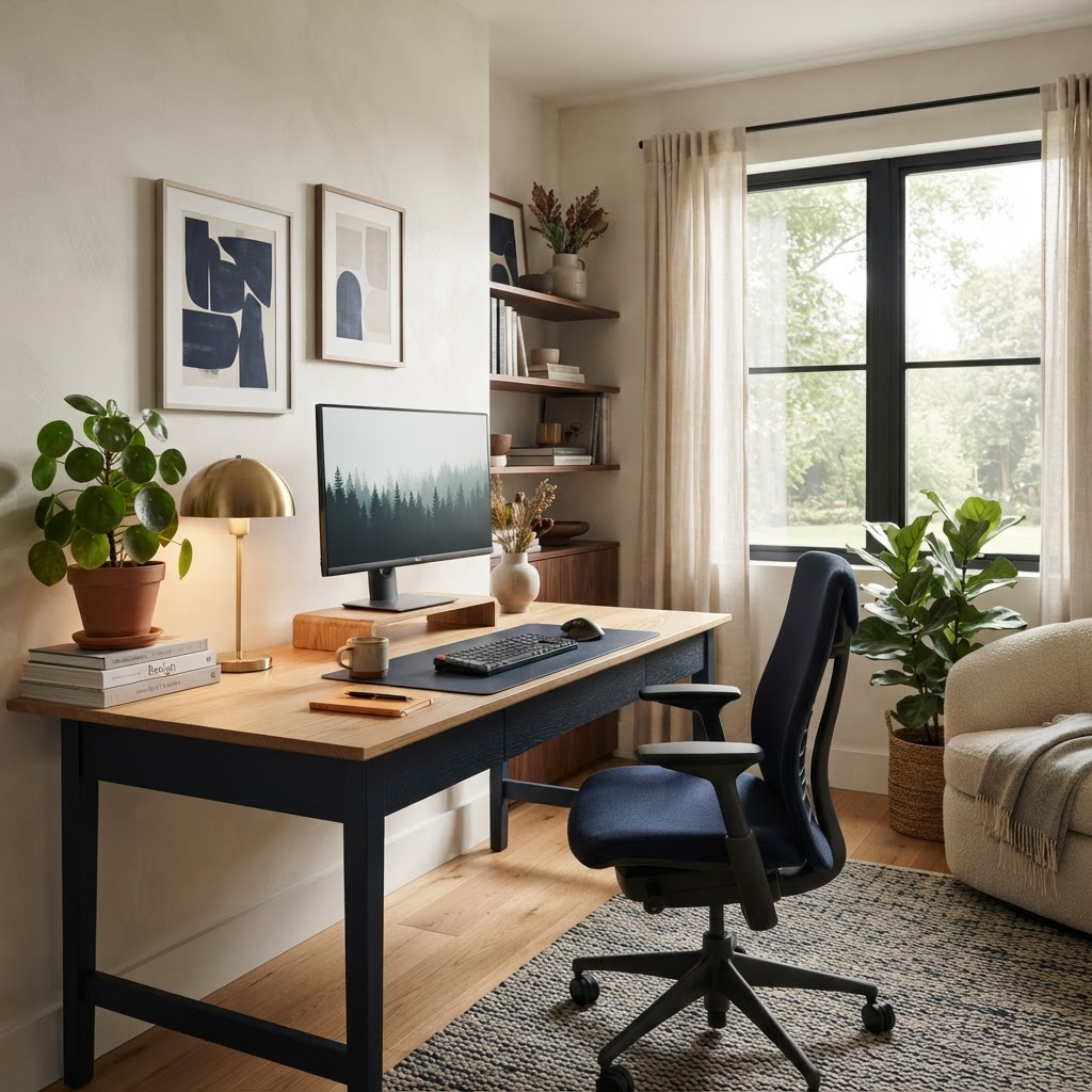 Home office minimalista