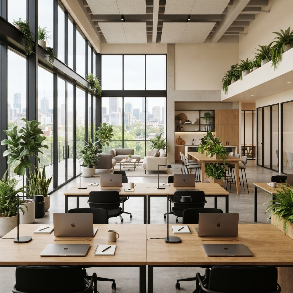 Coworking luminoso